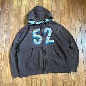 Y2K Earth Tone Brown Skater Graphic Hoodie